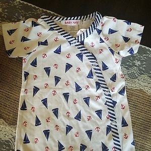 Baby Nay nautical footed one piece